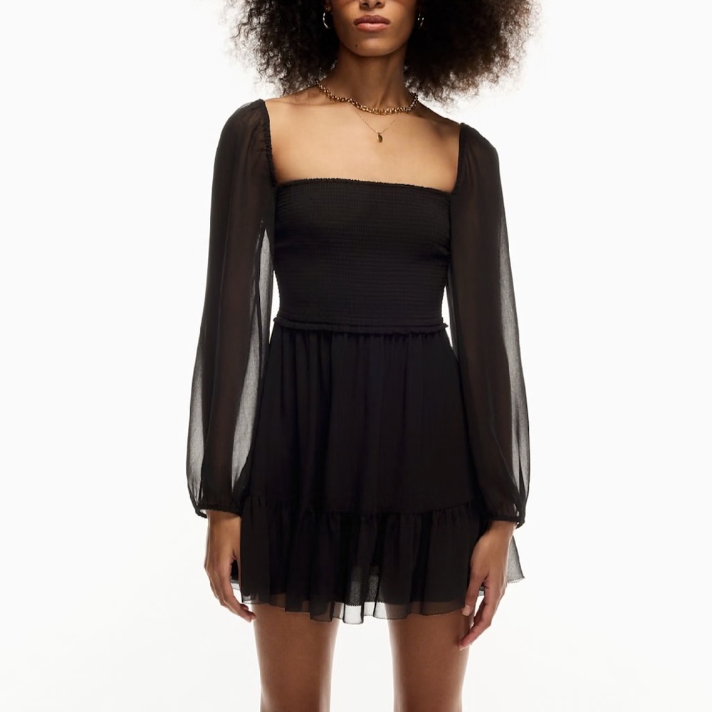 Aritzia Tempest Mini Dress in Forest Green